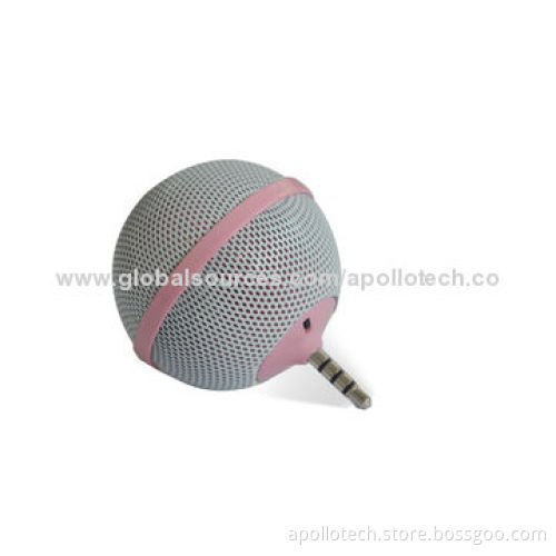 Mini Portable Speakers, Made of Plastic Material, 500mAh Capacity, Balloon-shaped, Mobile Phone Use